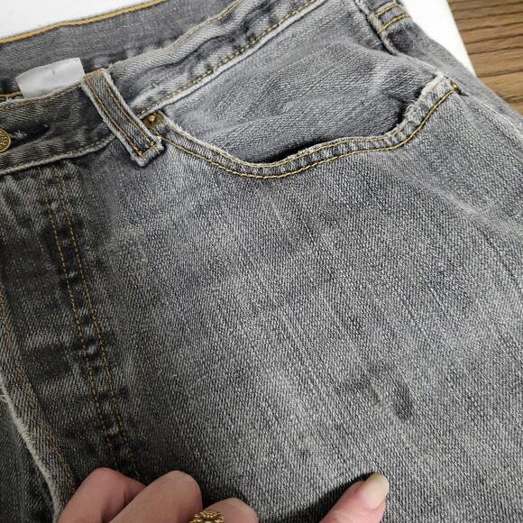 Levis Gray Button Fly Jeans Mens 33x30 Mexico Distressed VTG Skater Classic - Picture 4 of 10